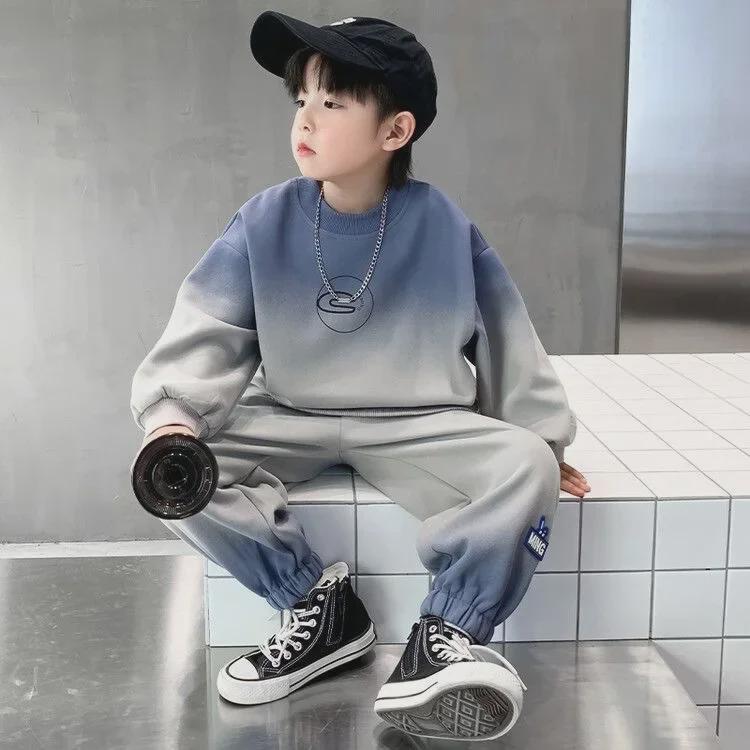 Свитерный комплект для мальчиков из Щенячьего патруля 2024 года на весну/осень — модный детский спортивный комплект