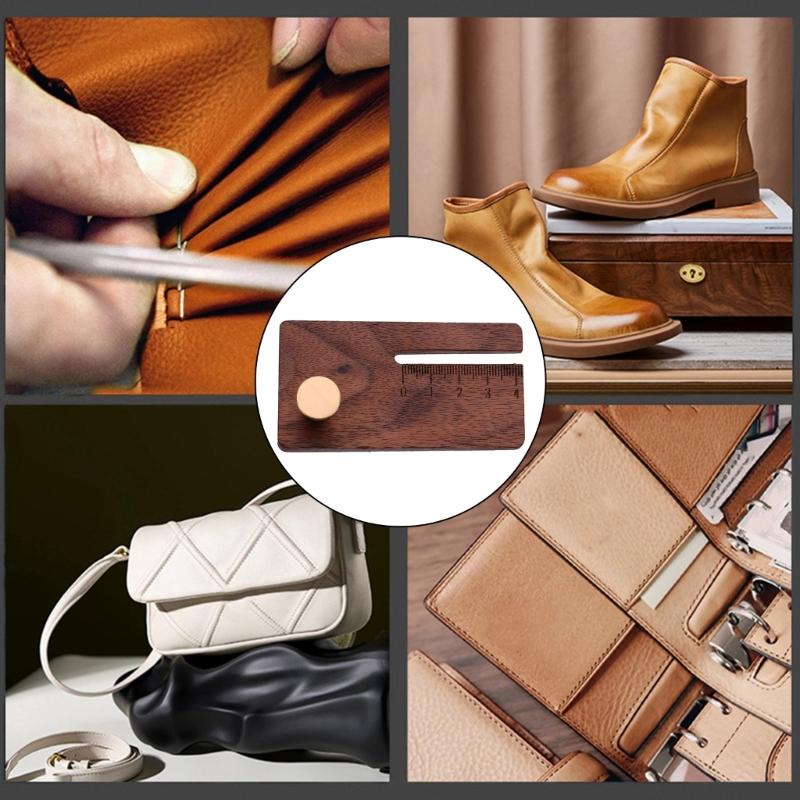 Wooden Leather Chopper Leather Punching Plates Aid Plates Leather Punch Plate Tool for Leathers Craft Working