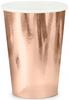 Paper Cups, Rose Gold, 220ml, 6 Pcs