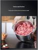 Stainless Steel Meat Grinder & Mixer for Dumplings, Large Capacity Automatic Cooking Machine