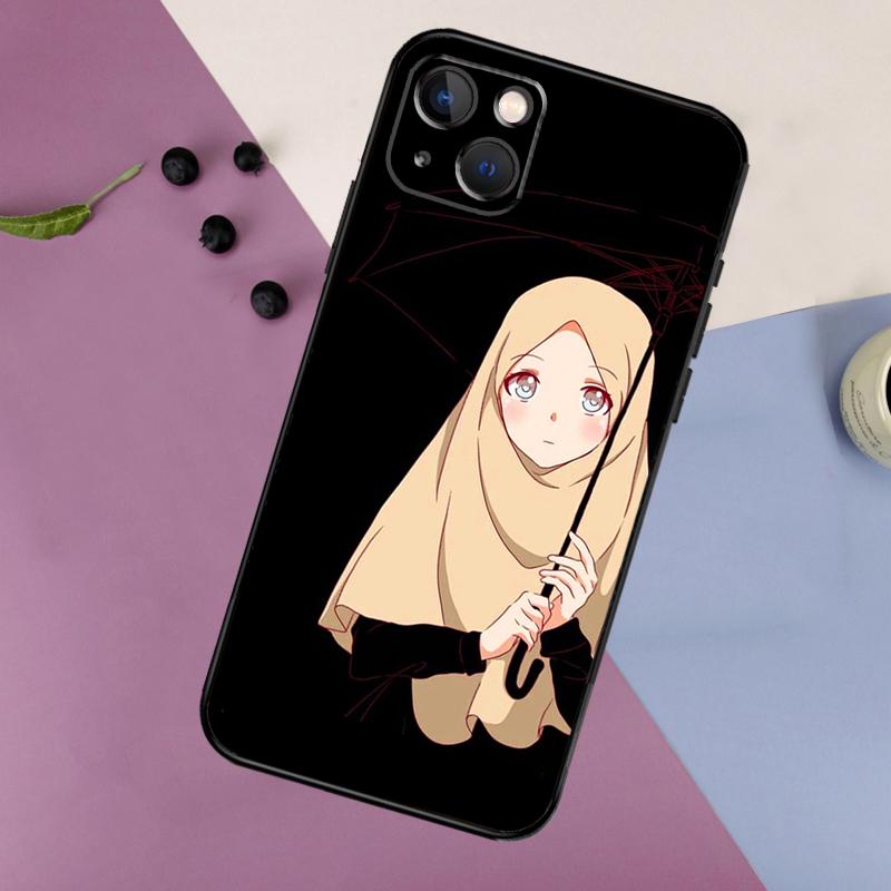 Islamic Hijab Girl Queen Silicone Case For IPhone 18 17 14 13 12 11 15 Pro Max 16 Plus 12 13 Mini 16e 17 Air Back Cover