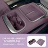 Car Integrated Center Console Silicone Protective Pad For 2026 Xpeng MONA L03 Wireless Charging & Cup Holder Full-Surround Cover