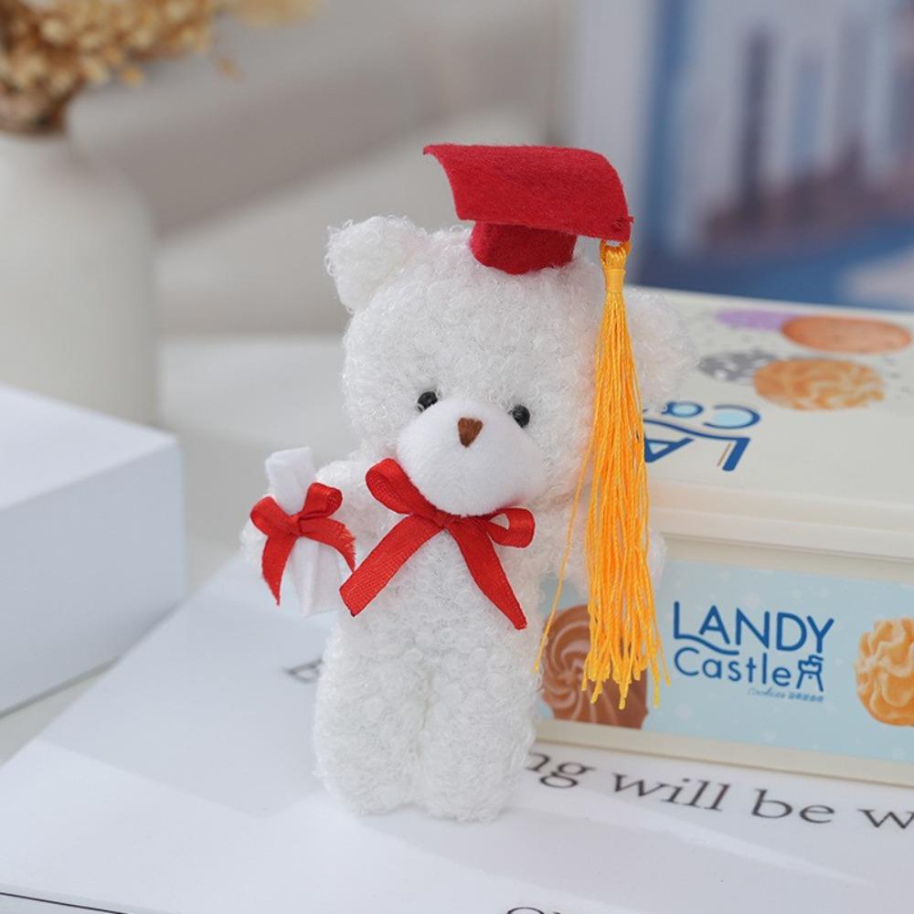 14cm Cute Stuffed Animal Doll Cartoon Graduation Bear Doll Doctor Bear Plush Toy Graduation