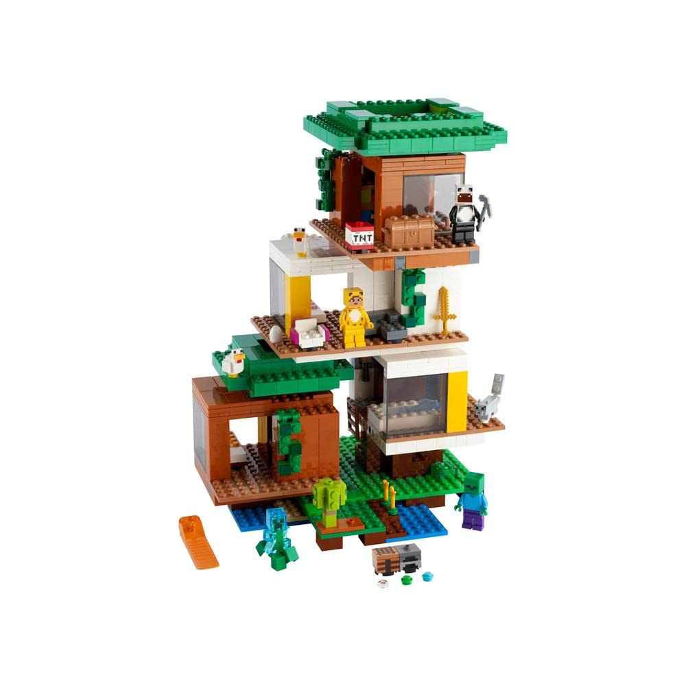 LEGO Minecraft Дом на дереве 21174 Игровой домик из кубиков для мальчиков и девочек от 9 лет