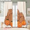 2pcs, Pattern Curtains 2D print Cute Capybara Polyester (without rod) Stuff Clearance for Bedroom, Kitchen, Office & Living Room