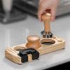 25 см подставка для темперирования кофе кофейная посуда подставка для темперирования портафильтра деревянная универсальная органайзер для портафильтра инструмент для рычага кофе коврик для темперирования