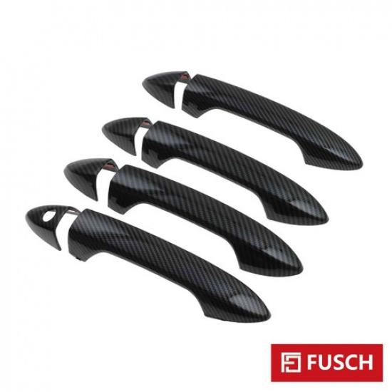 4Pcs Door Handle Carbon Fiber Shell Fit For 2013-2017 Honda Accord 3.5L V6