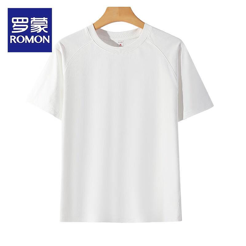 ROMON Мужская футболка с коротким рукавом и круглым вырезом