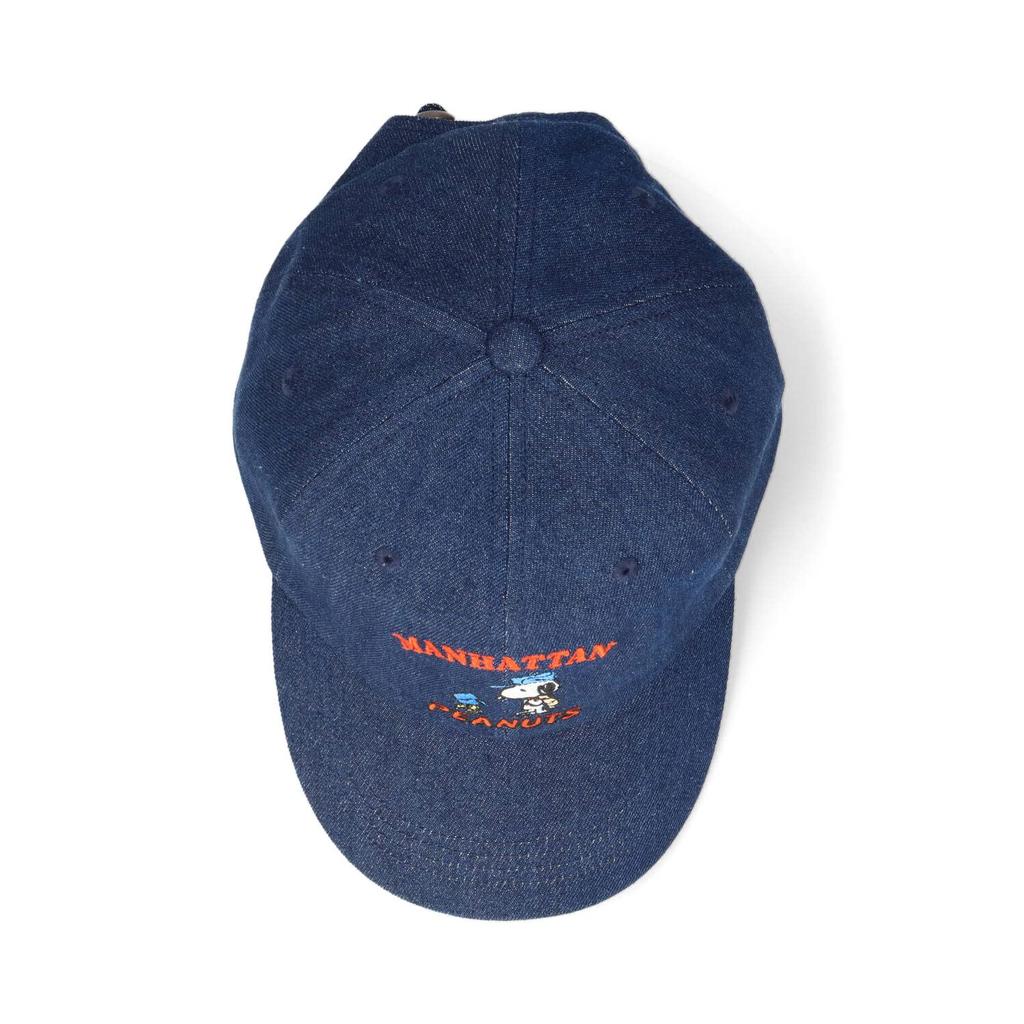 X PEANUTS Collaboration Denim Cap Hat Snoopy DENIM CAP [Manhattan Portage] (071 Navy)
