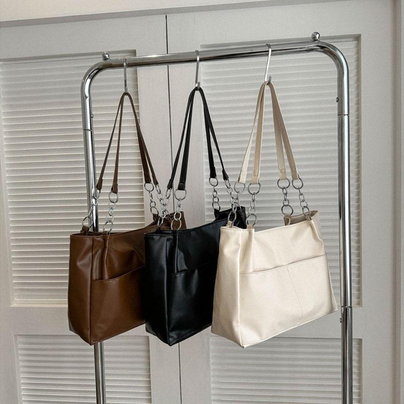 Capacity Casual Large Tote Soft Bag For Women Handbags Luxury Designer Pu Leather Shoulder Bag Vintage Big Shopper Purses 2023