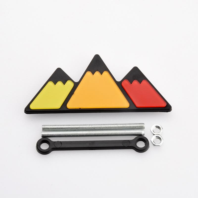 3D ABS Car Tri-color 3 Grille Logo Front Grill Decals Emblem Badge Sticker For Toyota Tacoma 4Runner Tundra FJ RAV4 Accessories N33