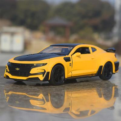 Chevrolet Camaro Суперкар Симуляция Литые и Игрушечные Транспортные Средства Звуки и Свет Машинка с Откатом 1:32 Подарки из сплава для детей