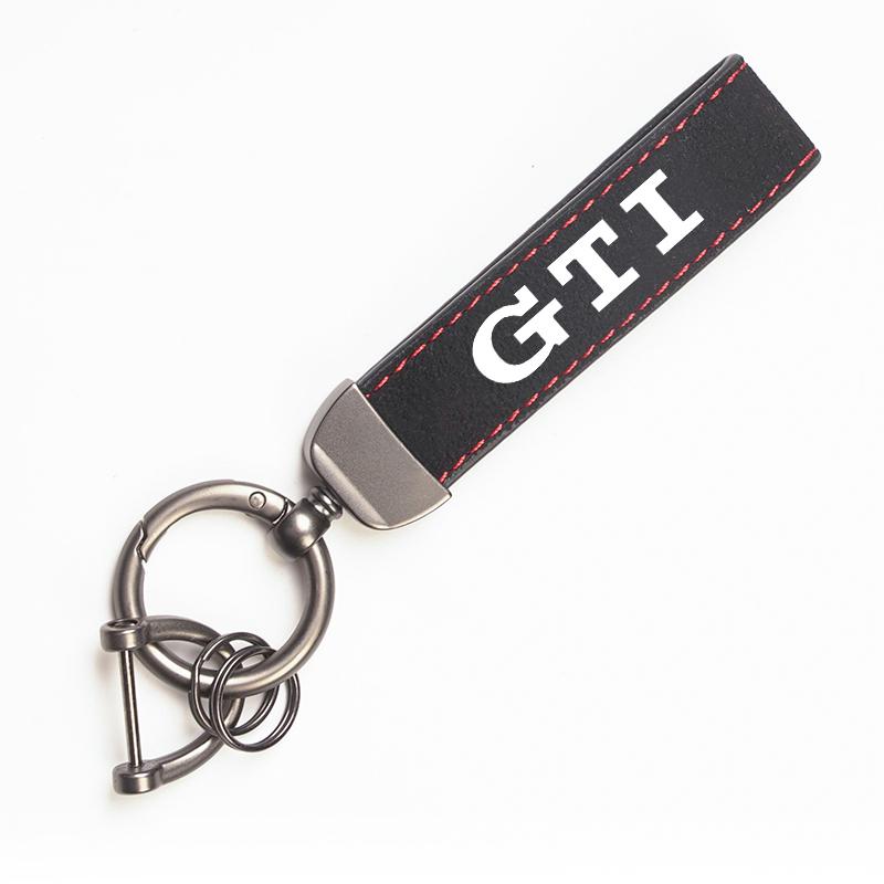 Volkswagen Car Tire Wheel Valve Caps Cover Suede VW Car Key Chain Ring Keychain For VW GTI Polo Golf Passat Tiguan Arteon Jetta zl3