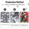 Disney Mickey Mouse pearl painting handmade diy pearl art painting vibrant pop art simple living room hanging painting decoration