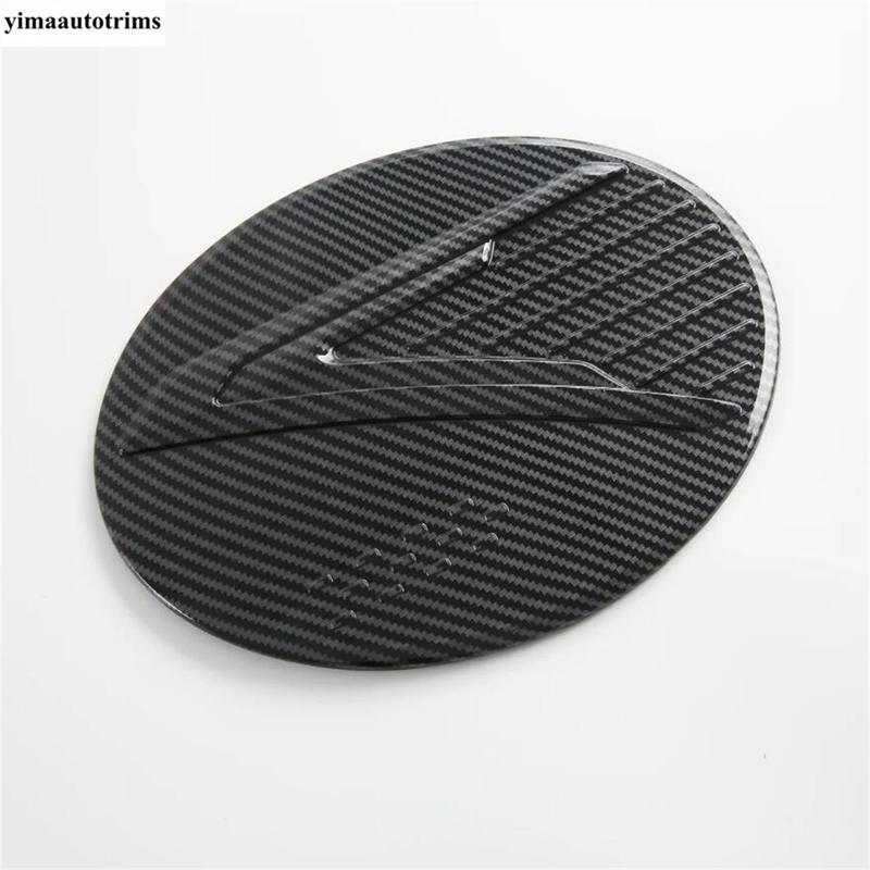Car Outer Door Handle Bowl / Fuel Oil Tank Cap Decoration Cover Trim For OMODA C5 2024 2025 ABS Carbon Fiber Accessories