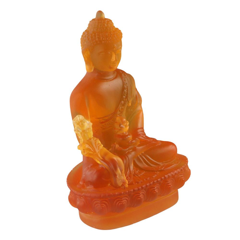 Zen Ornaments Medicine Buddha Statue Resin Craft Pharmacist Buddhist Sculpture Home