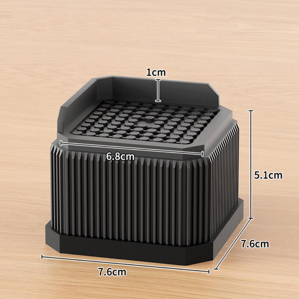 Профессиональная сверхпрочная мебельная ножка Нескользящая регулируемая подставка для подъема кровати Квадратная опора для стиральной машины Холодильник