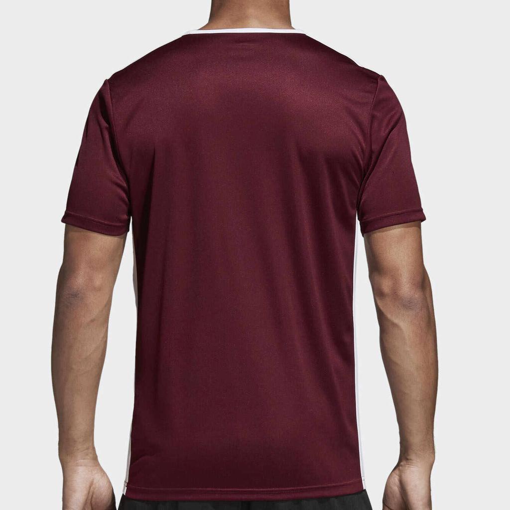 Adidas Полосатая футболка с логотипом в стиле пэчворк с круглым вырезом и короткими рукавами, мужские топы, красный CD8430