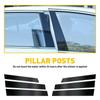 Car Glossy Piano Black Window Pillar Posts Door Trims Cover for Honda CR-V 2002-2023 Accessories Exterior