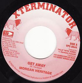7inch Record MORGAN HERITAGE Get Away NONE Xterminator VP US Reggae Ska Dub Used