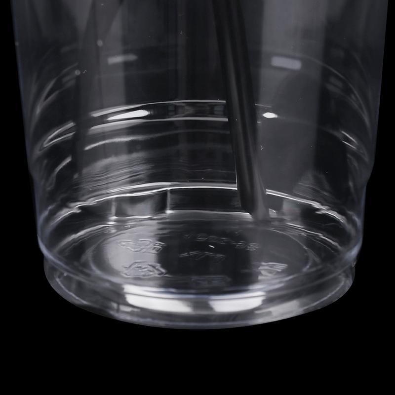 10 шт. 360/420/520 мл пластиковые стаканы с соломинками и крышками, стакан для закусок и напитков, стакан для холодных напитков, прозрачный одноразовый пластиковый стакан ПЭТ, стакан для боба-молочного чая