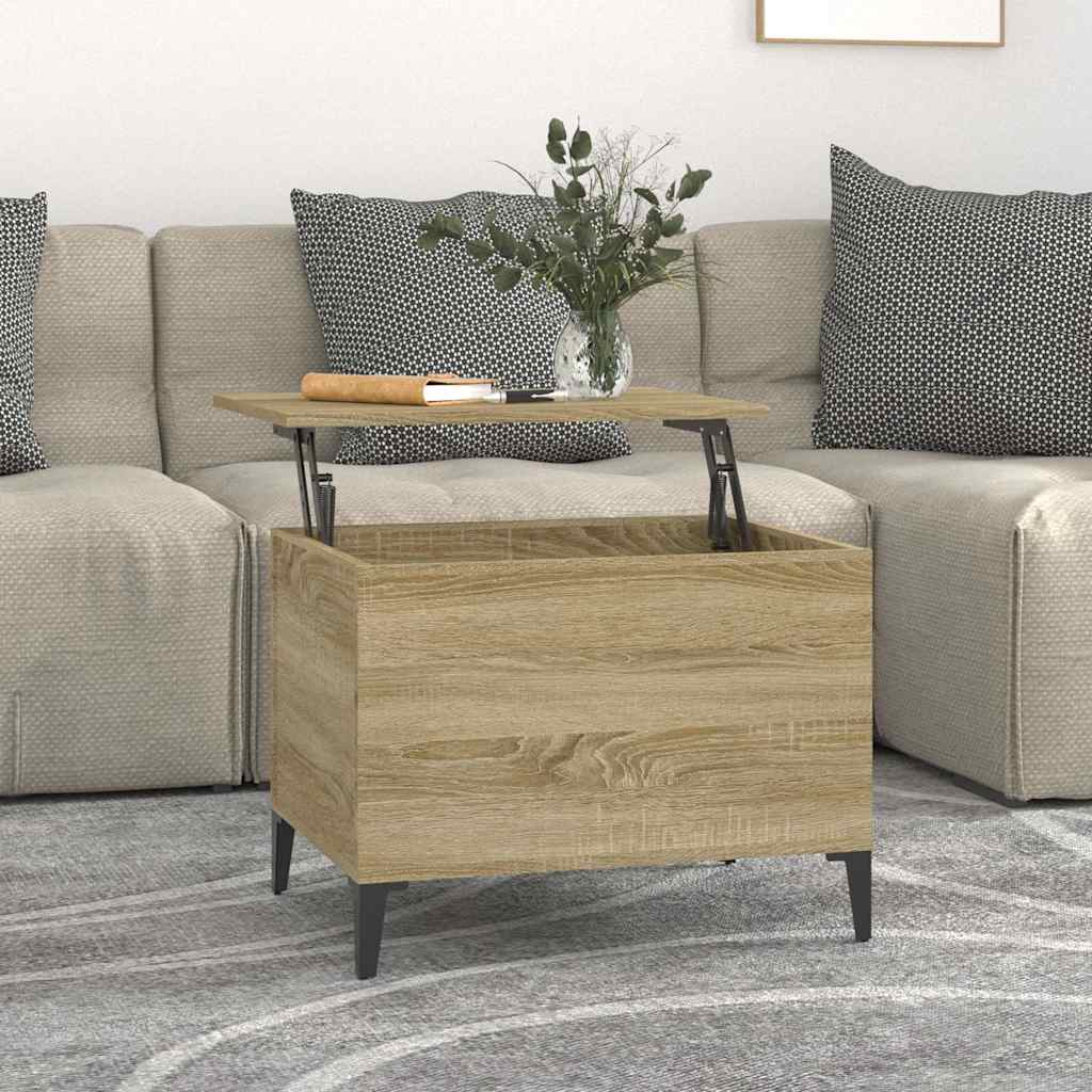 vidaXL Couchtisch Sonoma-Eiche 60x44,5x45 cm Holzwerkstoff