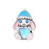 925 silver shiny love bear rabbit butterfly cat beads suitable for original bracelet pendant women's jewelry