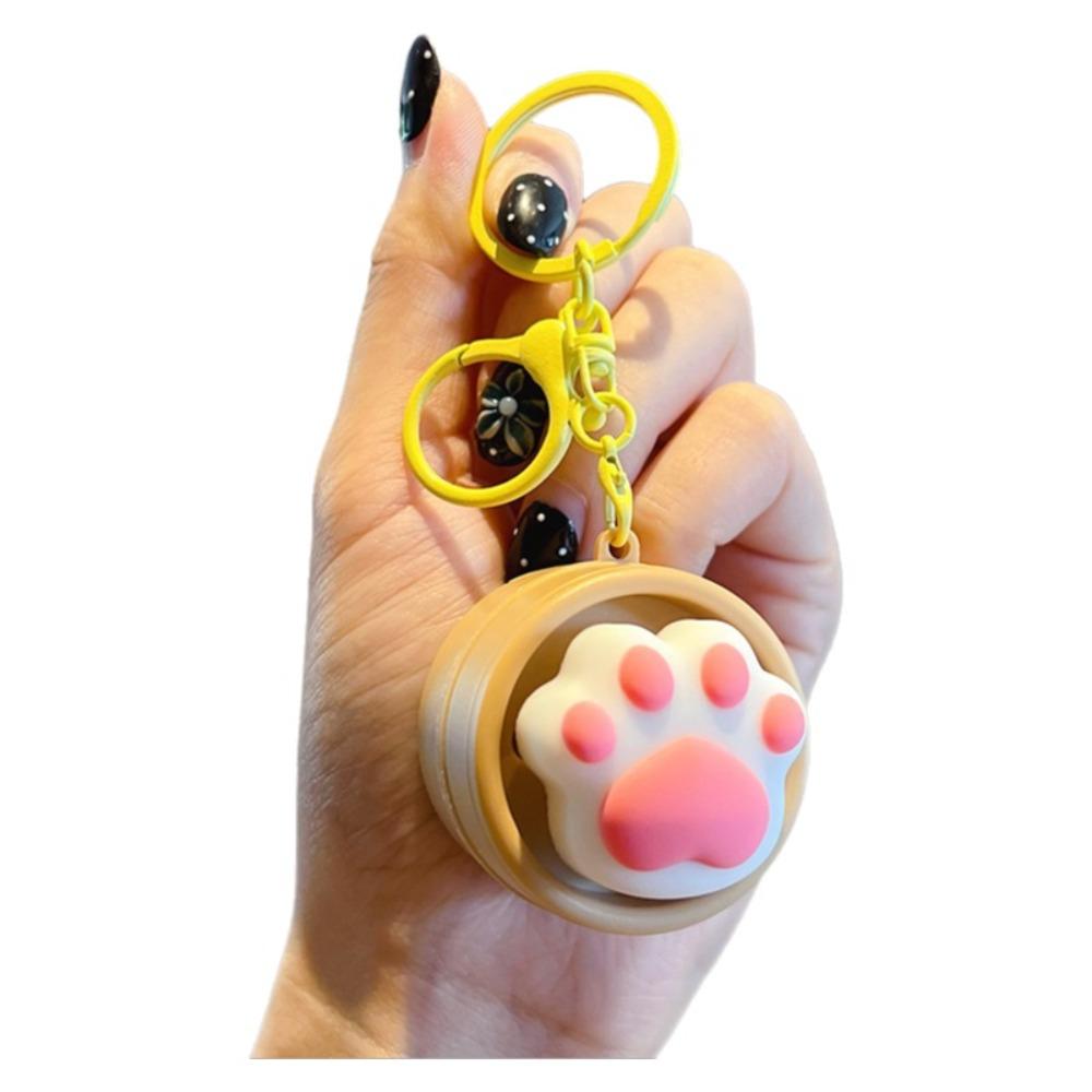 Light-up Press Keyboard Keychain Rotational Sound Generation Sensory Clicker Toys Gift Giving