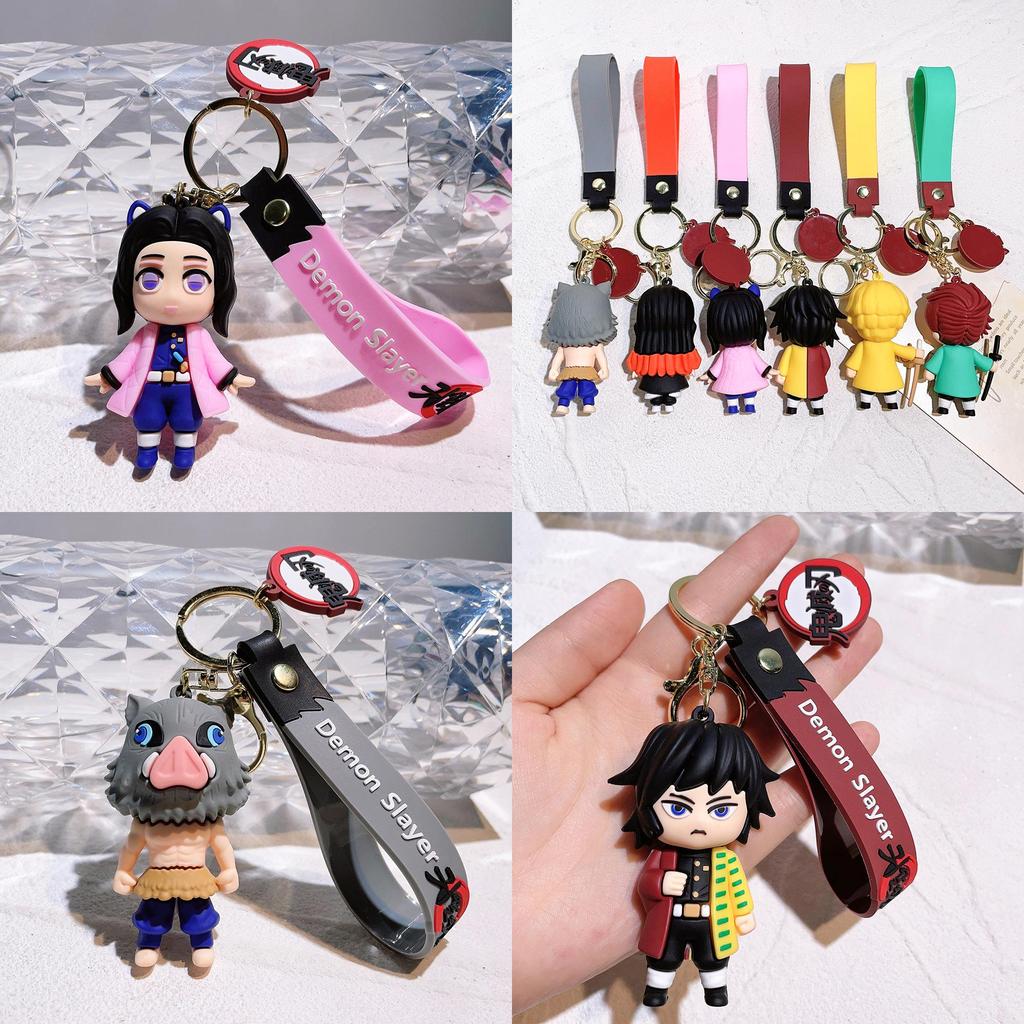 Colorful Demon Slayer Keychain For Women Men Festival Celebration Gift