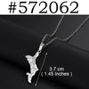 1Piece Seychelles Map Pendant Necklaces Mahe Stainless Steel for Women Mother Jewelry #572062