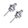 2Pcs Durable Metal Guitar Anti Skid Strap Locks Replacement Part for Electric Guitar(Silver)