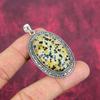 Dalmation Handmade Gemstone Pendant, 925 Solid Sterling Silver Pendant Unique Design Jewelry, For Women