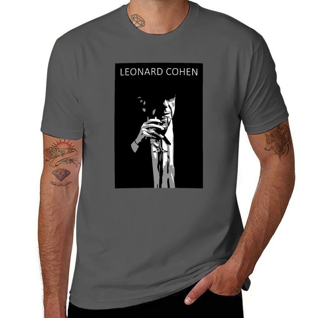 Leonard Cohen - Tribute T-Shirt man graphic t shirt man t shirt graphic man t shirt cotton high quality T-Shirt