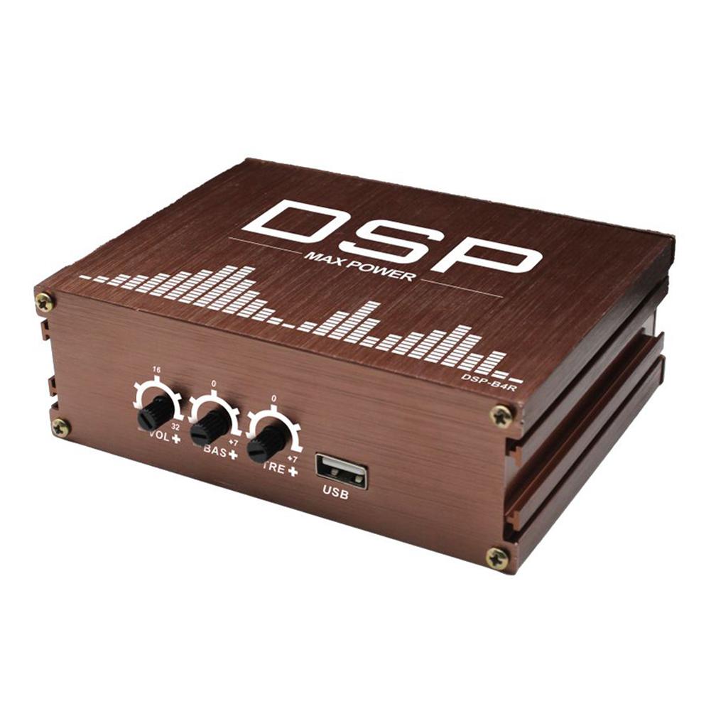4x50 Вт Автомобильный цифровой аудиопроцессор DSP Автомобильный усилитель мощности DSP Цифровой звуковой процессор Автомобильные аксессуары