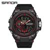 Sanda3302 Men's Digital Fashion Waterproof Outdoor Sports Multifunctional Electronic Watch