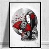 Японская дзен-живопись тушью, художественные постеры, картины на холсте, самурайские иероглифы, принты для настенного искусства, семейная гостиная, комнаты в стиле ретро-декор, фреска