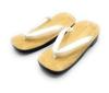 Kimono Made in Japan Geta Sandals with Urethane Soles Suitable for and Size L [Asakusa Market] Men's [White Straps], Men, Priests, Temples, Shrines,