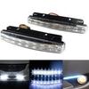 PC+Metal Car LED Lights 6000-6500K White 155x17.8x35.6mm 8-LED Running