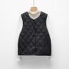 Pinghu New National Standard 90 Down Short Down Liner Vest Women's Light and Thin Inner Collarless New Vest Autumn and Winter Vest