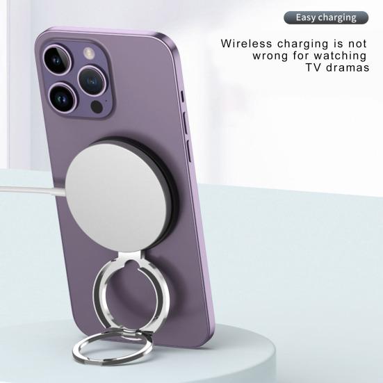 Магнитный держатель для кольца MagSafe N52 Сильный магнитный держатель для телефона с двойной застежкой-пряжкой для iPhone 15/14/13/12 Pro Max