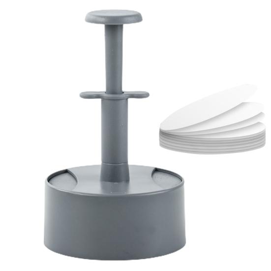 Круглый пресс для мяса для гамбургеров с силиконовой бумагой, простой в использовании ручной кухонный инструмент для идеальной формы