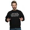 Star Wars Mens Repeat Text Logo Sweatshirt