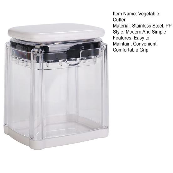 Ручной измельчитель овощей из нержавеющей стали, нарезка для картофеля фри, для нарезки кубиками, ломтиками, легко нажимаемый овощерез для картофеля, моркови, лука