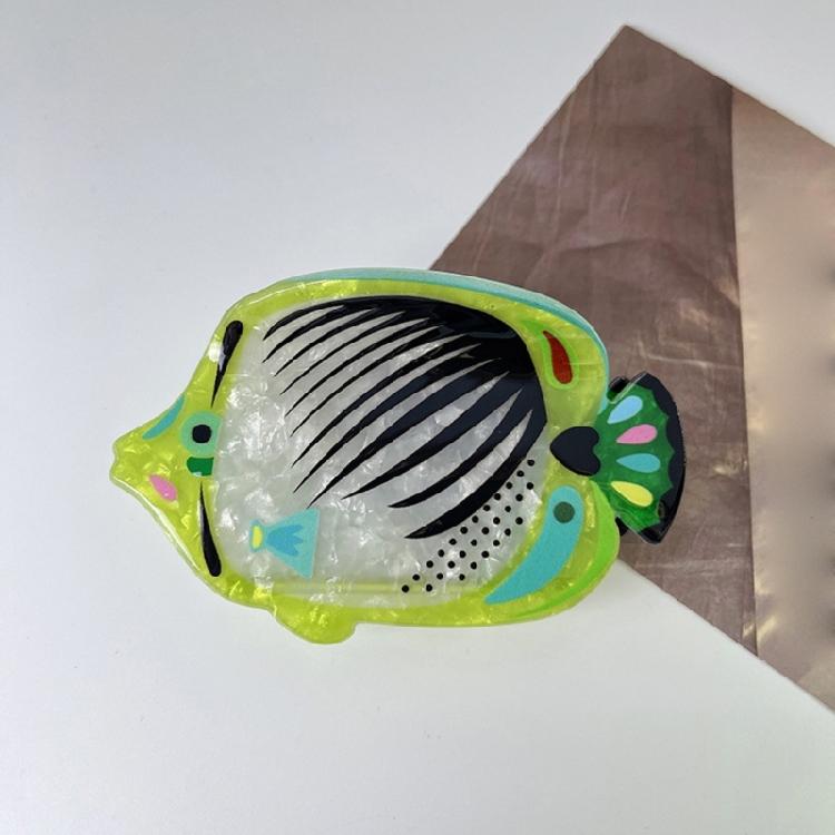 Пляжная заколка-коготь для волос в виде кита, зажим для хвоста, заколки-принцессы, украшение для волос