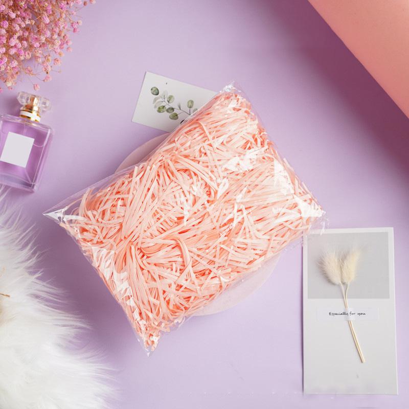 1 шт., красочный материал, упаковка, рождественский декор, бумажная морщинистая подарочная коробка из лафита, наполнитель из рафии