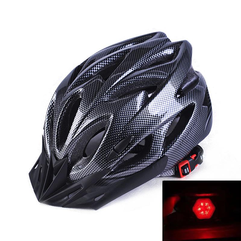 Велосипедный шлем с интегрированной формовкой и задним фонарем Велосипедный шлем для езды на горном велосипеде Защитный шлем для вождения