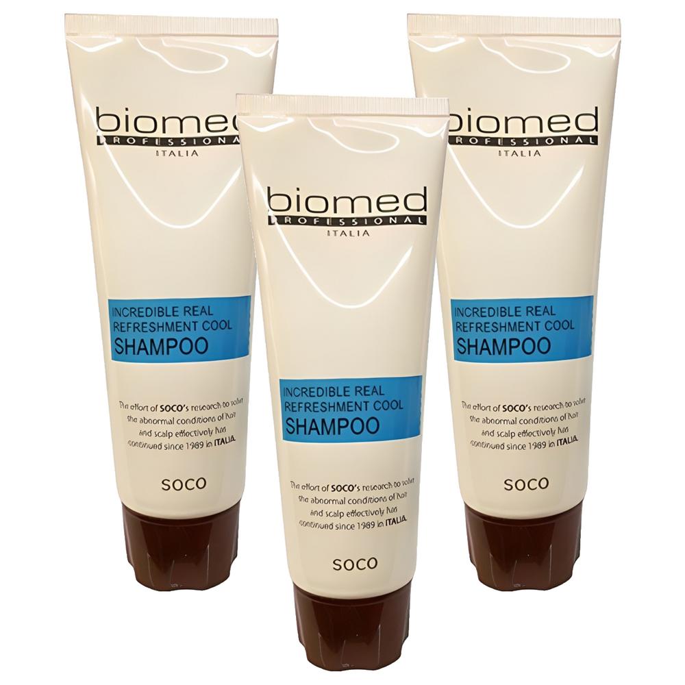Biomed Professional Real Refreshment Cool Travel Shampoo 100ml 3 pcs