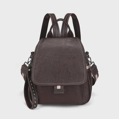 Женский рюкзак Cross-Border Soft Leather Backpack 2024 года — европейская и американская мода, многоцелевой для путешествий и отдыха