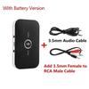 2 in 1 Bluetooth 5.0 Audio Transmitter Receiver RCA 3.5mm AUX Jack USB Dongle Music Wireless Adapter For Car PC TV Headphones