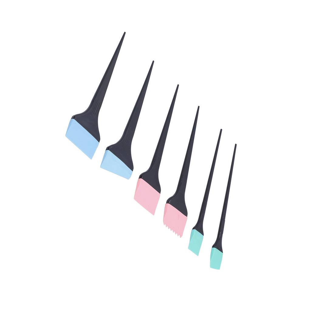 6 шт., силиконовая кисть для краски для волос, домашняя парикмахерская, набор кистей для окраски волос